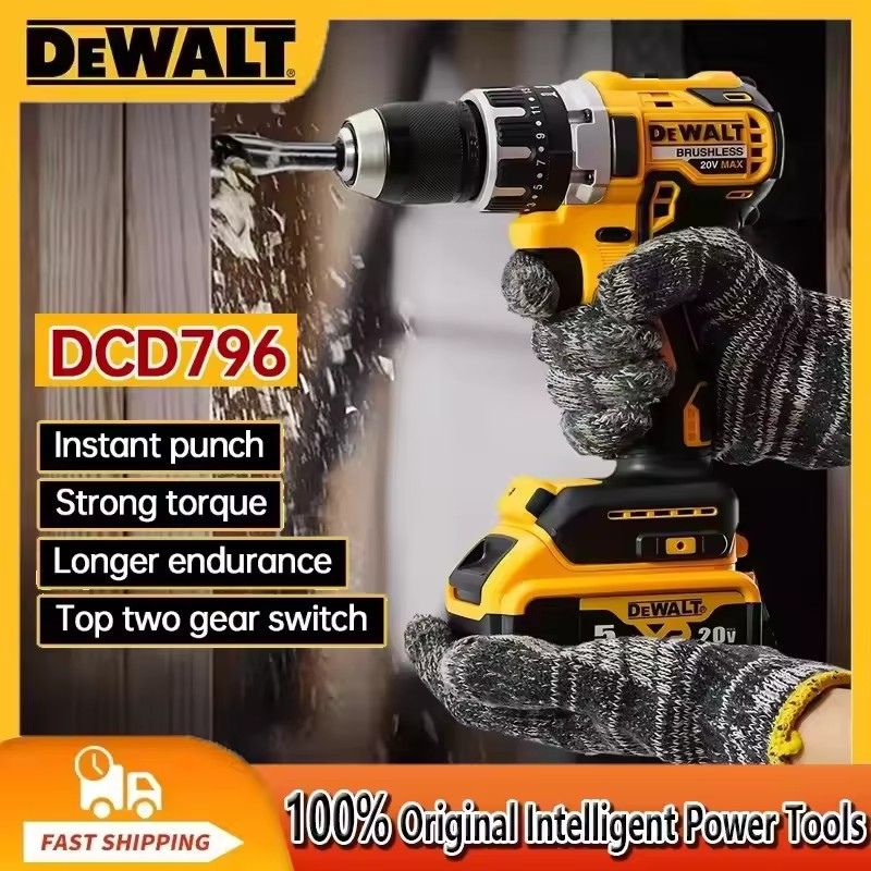 Dewalt Power Tools Xr - Dewalt DCD796 Cordless Brushless Impact Drill