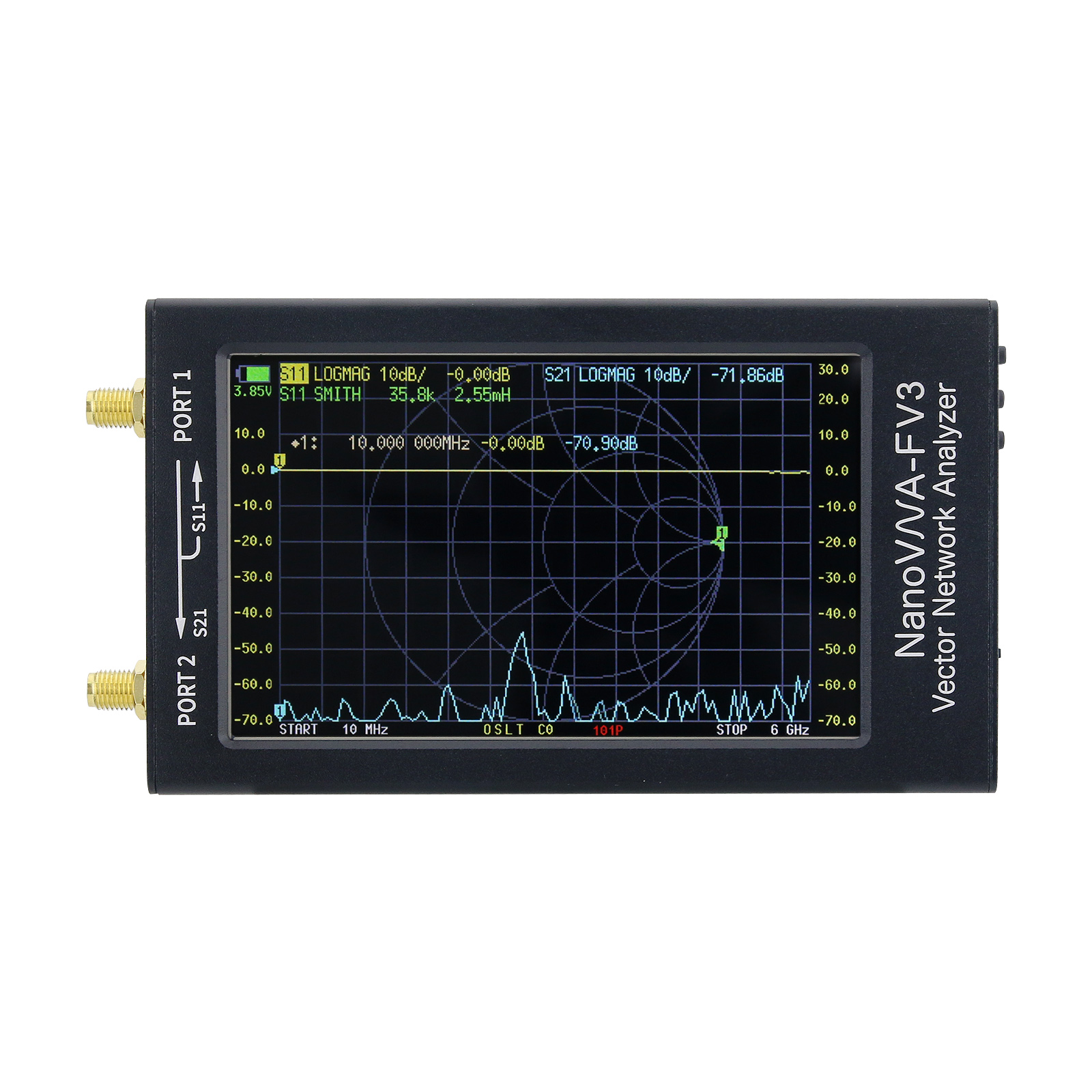 NanoVNA-F V3 1MHz-6GHz Portabl - Power Tools Vector incelemesi ve fiyatı