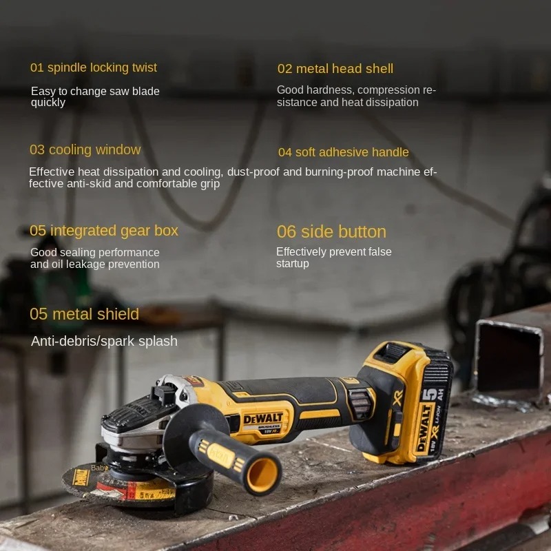 DEWALT DCG405 125mm flat head  - Dewalt Power Tools Xr incelemesi ve fiyatı