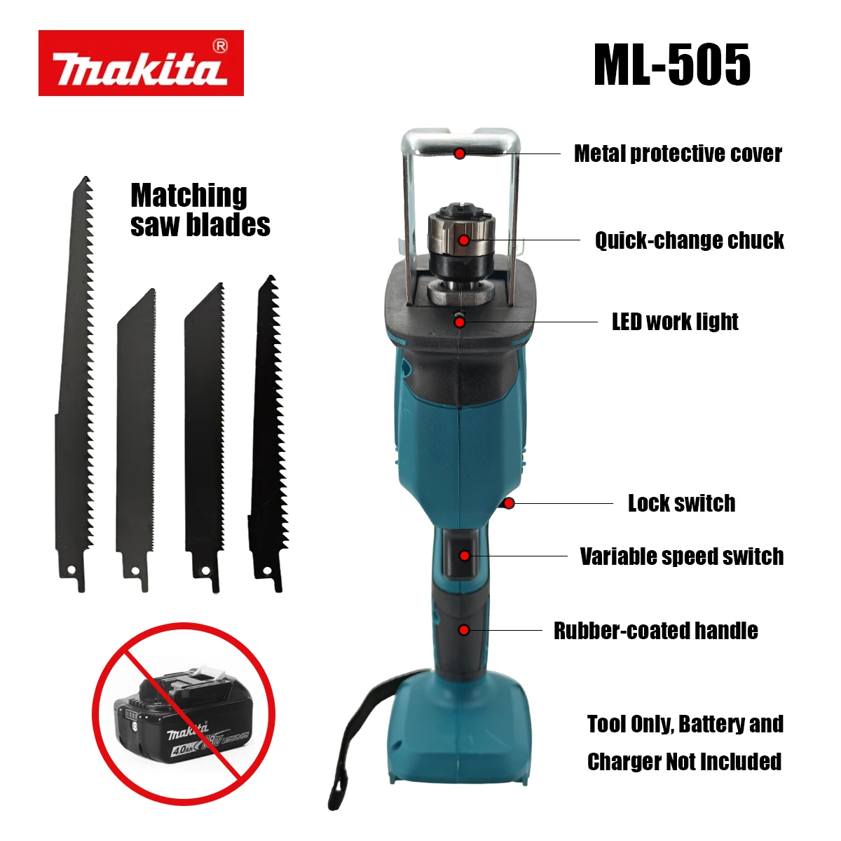 Makita Cordless Electric Recip - Reciprocating Saw Cordless incelemesi ve fiyatı