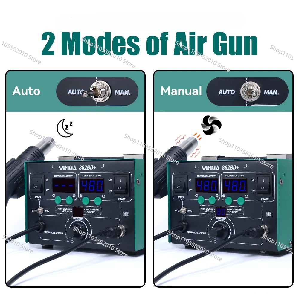 YIHUA 862BD+ Hot Air Gun Solde - Power Tools Used In Welding incelemesi ve fiyatı