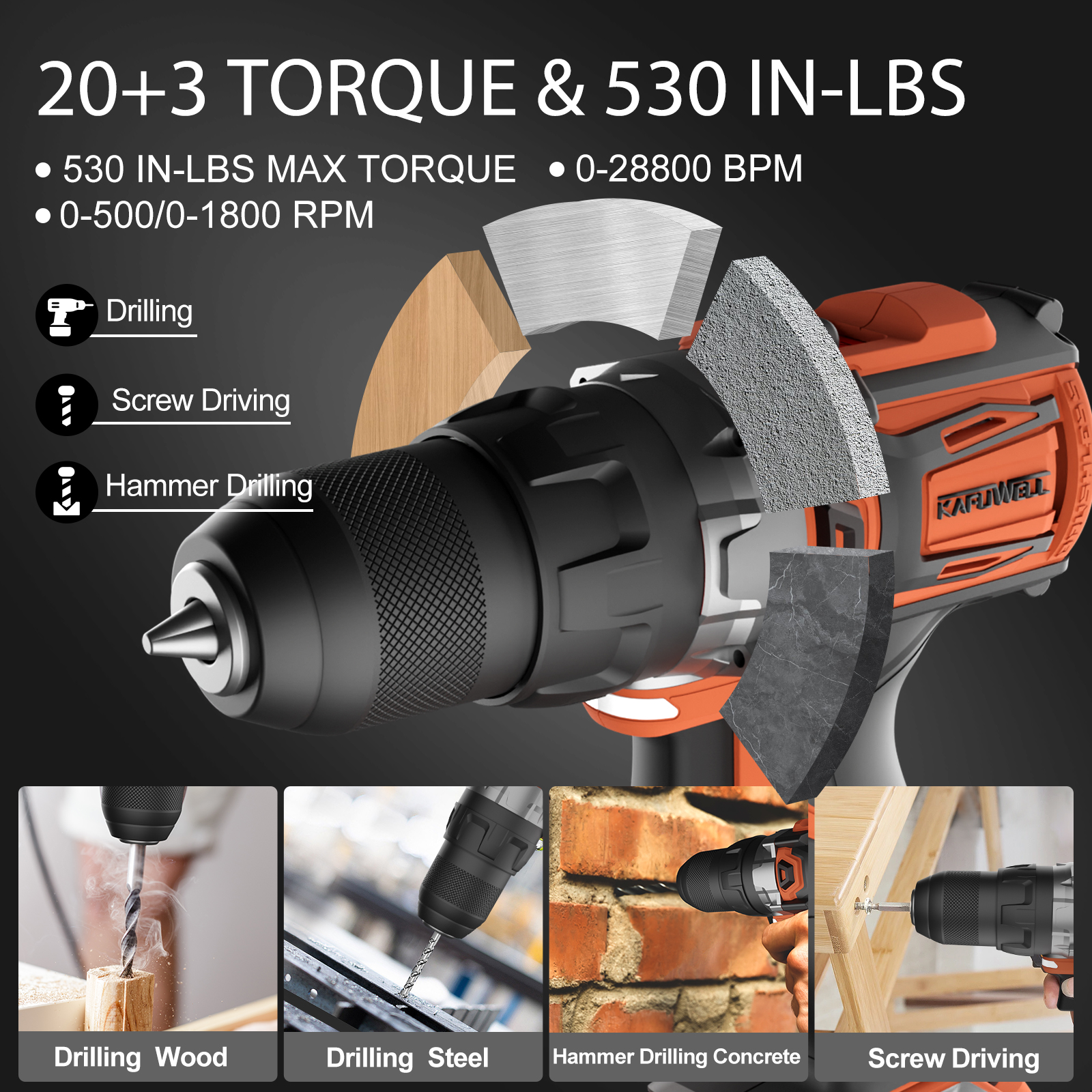 KAFUWELL PA4500-72H Cordless T - Power Tools Combo Kits incelemesi ve fiyatı