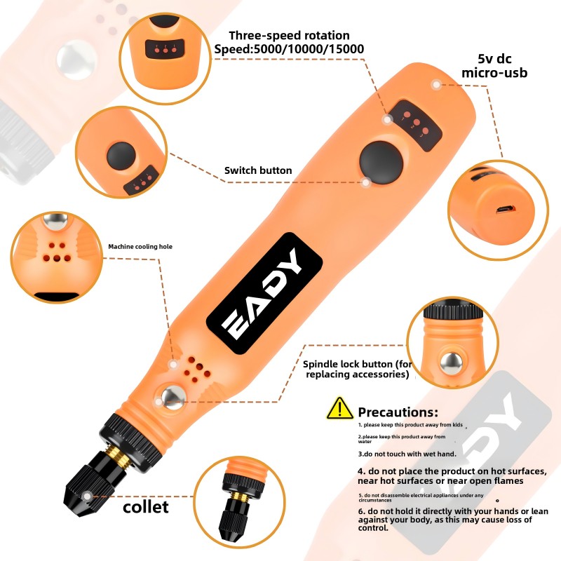 USB Cordless Rotary Tool Kit – - Power Tools For Woodworking incelemesi ve fiyatı