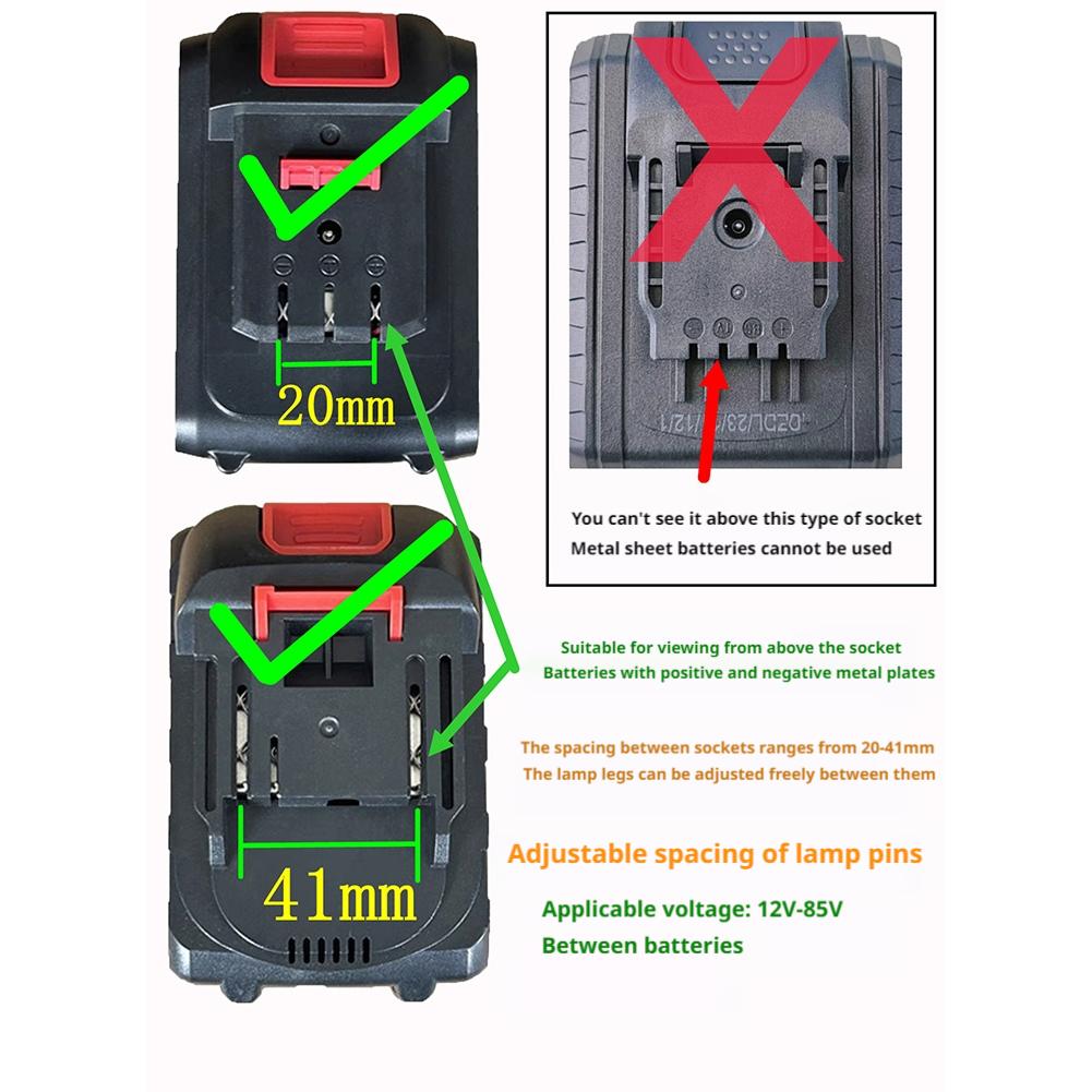 Car Repair Work Light DC 12-72 - Power Tools Battery Repair incelemesi ve fiyatı