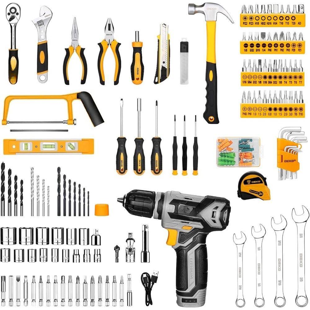 US Shipping Tool Kit Box Drill - Power Tools Combo Kits incelemesi ve fiyatı