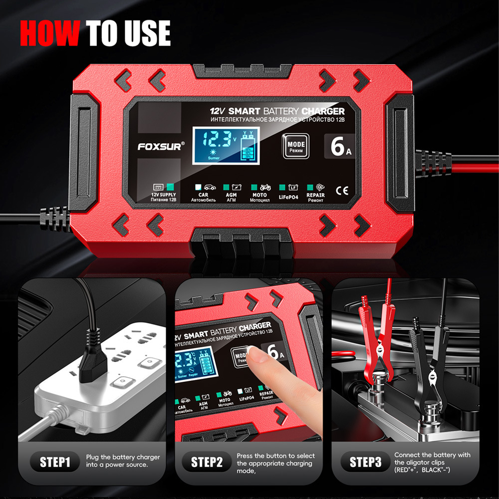 12V6A Intelligent Car & Motorc - Power Tools Battery Repair incelemesi ve fiyatı