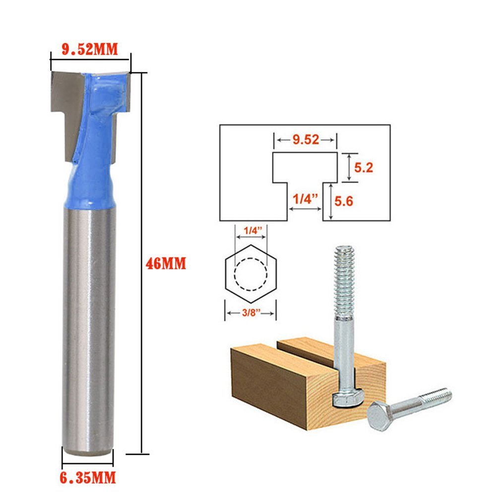 A11I 1/4 inch Shank T-Slot Cut - Power Tools For Woodworking incelemesi ve fiyatı