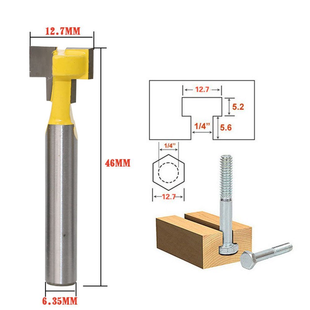 A11I 1/4 inch Shank T-Slot Cut - Power Tools For Woodworking incelemesi ve fiyatı
