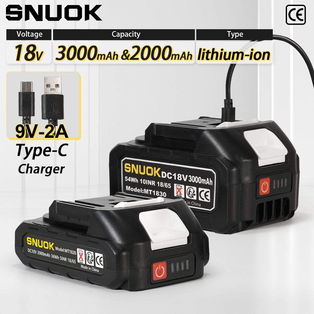 SNUOK 18V electric tool batter - Power Tools Jack incelemesi ve fiyatı