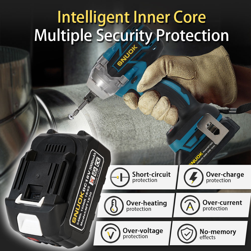 SNUOK 18V electric tool batter - Power Tools Jack incelemesi ve fiyatı